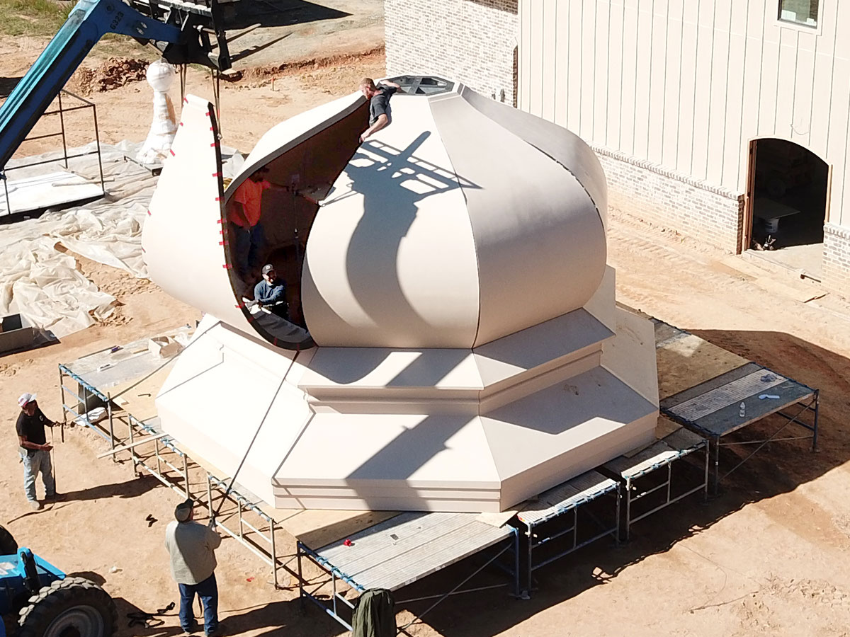 The Dome is Being Assembled!