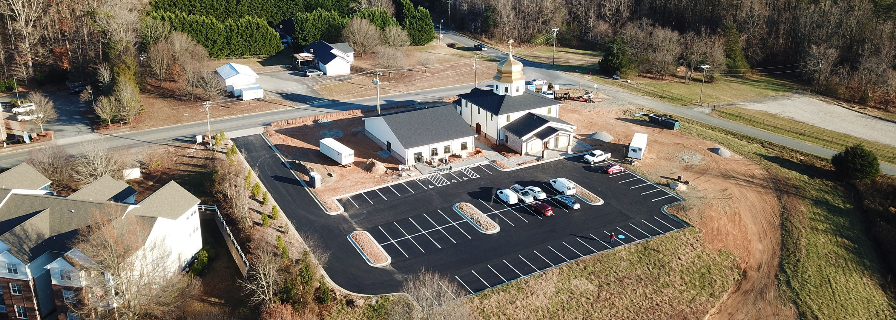 Holy Cross Orthodox Church - a group photo taken beside our new church building!