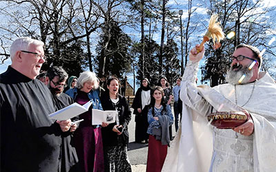 At the Outdoor Blessing of the Waters