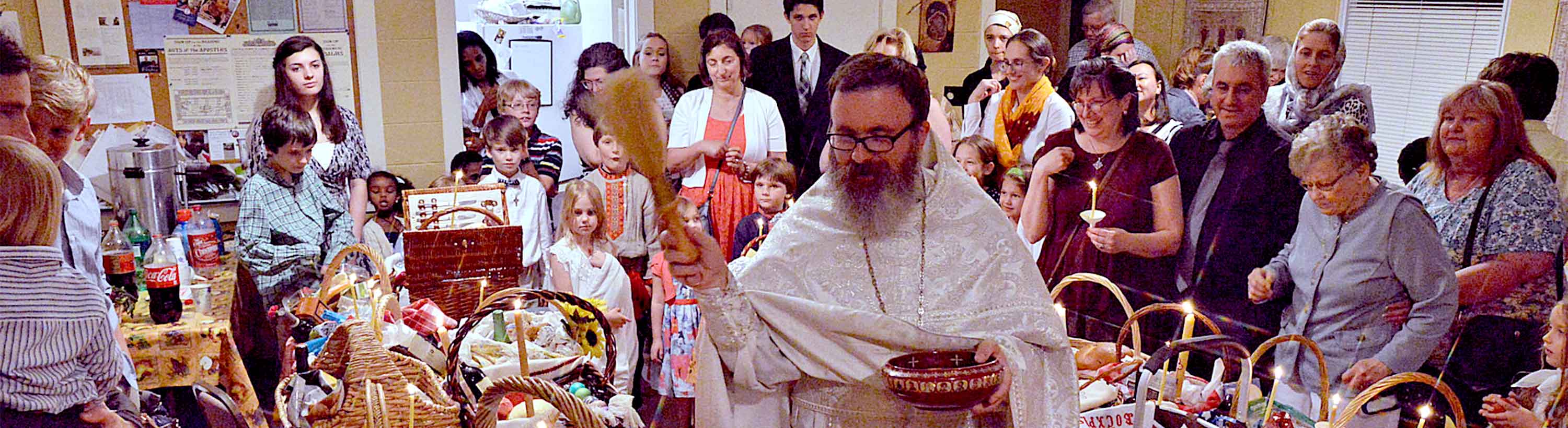Blessing the Baskets on Pascha