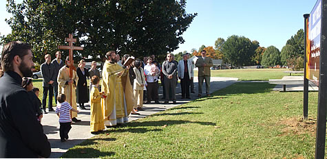 The Blessing of Our New Church Sign