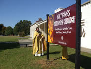 Blessing Our New Church Sign