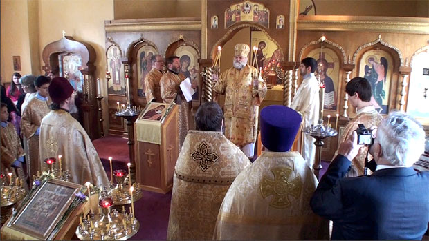 Bishop Mark Celebrating the Divine Liturgy