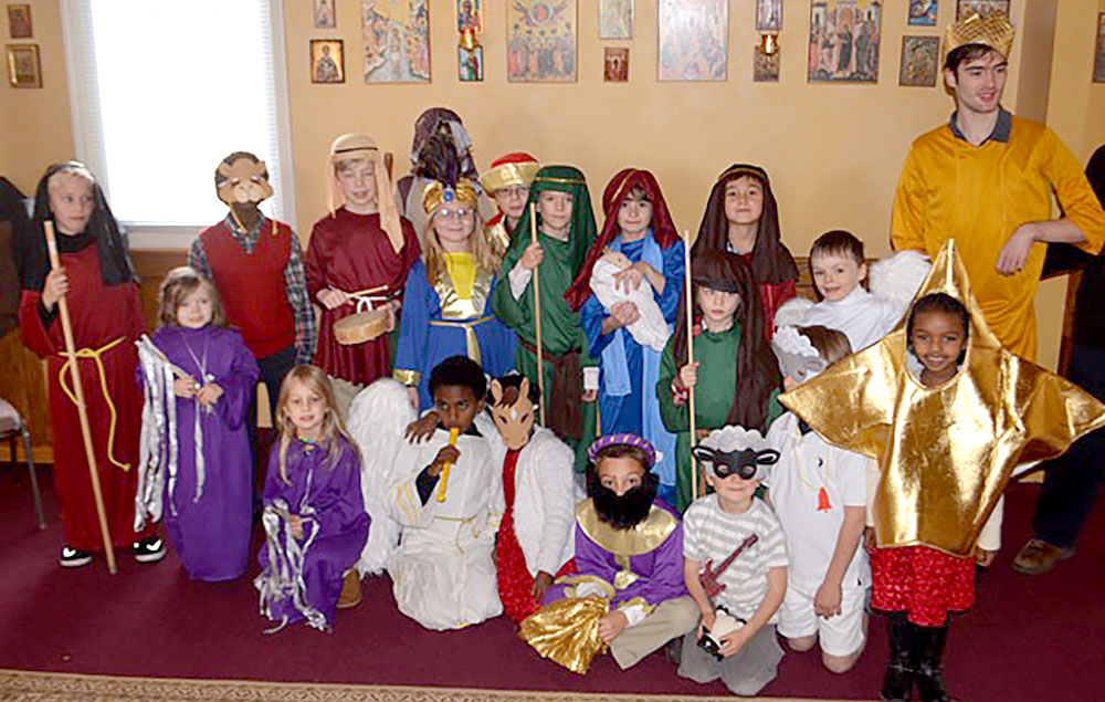The children who put on the Nativity Pageant