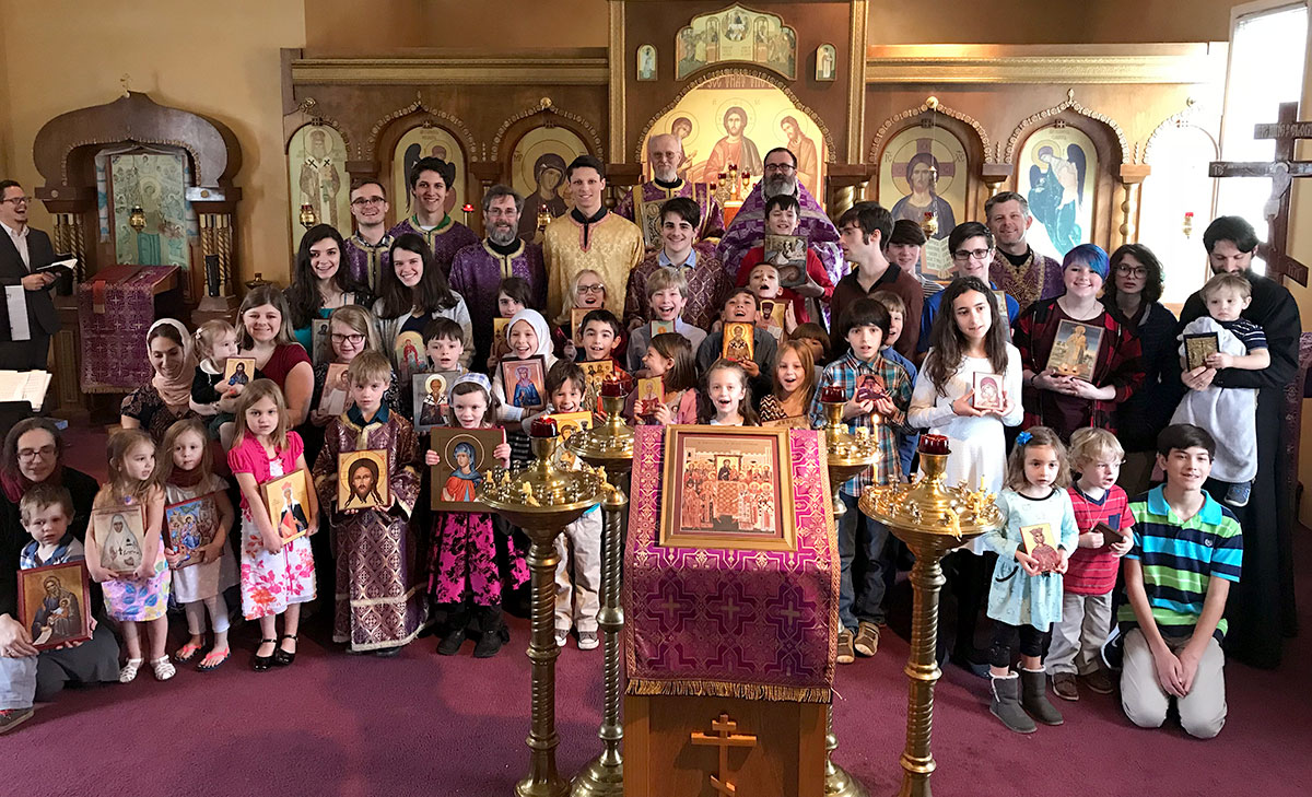 The children on the Sunday of Orthodoxy