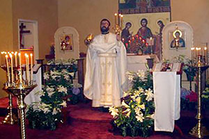 Our first Liturgy with Father Christopher