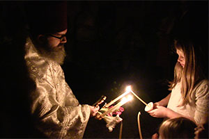 Our first Liturgy with Father Christopher