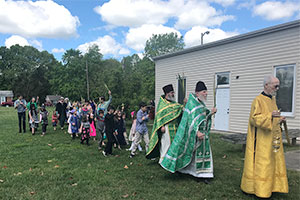 Our first Liturgy with Father Christopher